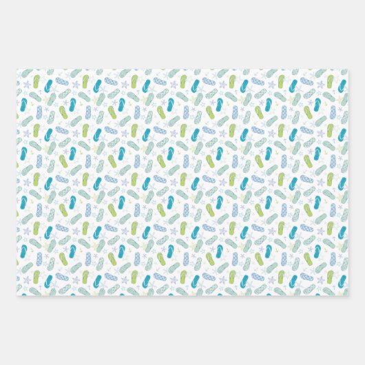 Flip Flop Pattern Inpakpapier Vel (Voorkant)