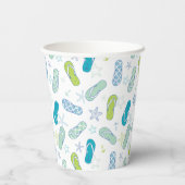 Flip Flop Pattern Papieren Bekers (Achterkant)