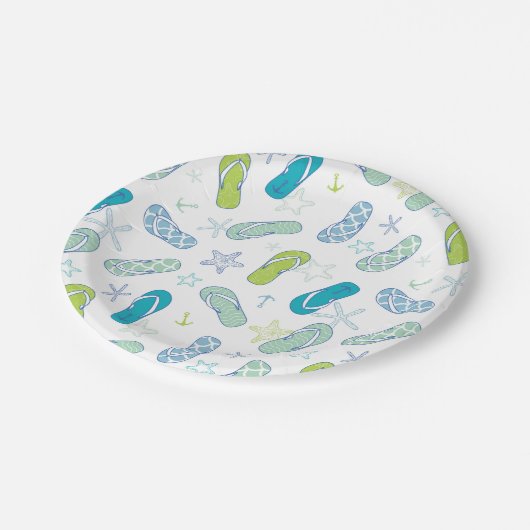 Flip Flop Pattern Papieren Bordje (Gekanteld)