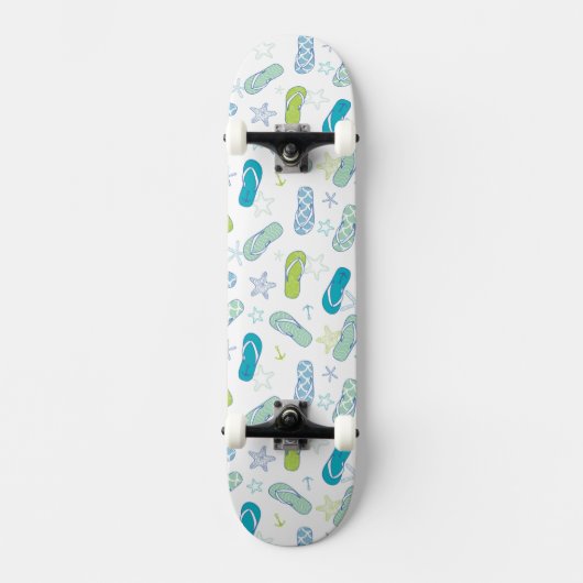 Flip Flop Pattern Persoonlijk Skateboard (Voorkant)