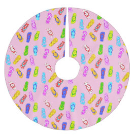 Flip Flop Pattern Roze Kerstmis Kerstboom Rok