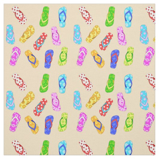 Flip Flop Pattern Stof (Swatch)