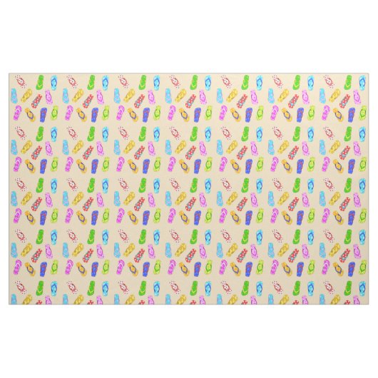 Flip Flop Pattern Stof (Fat Quarter)