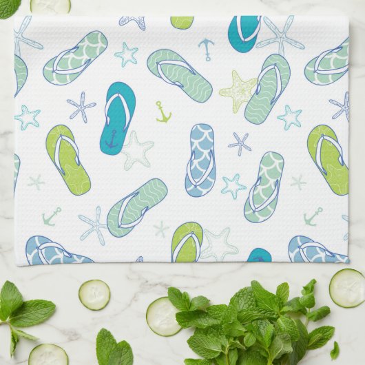 Flip Flop Pattern Theedoek (Gevouwen)