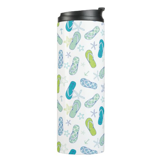 Flip Flop Pattern Thermosbeker (Gedraaid links)