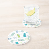 Flip Flop Pattern Zandsteen Onderzetter (Zijkant)