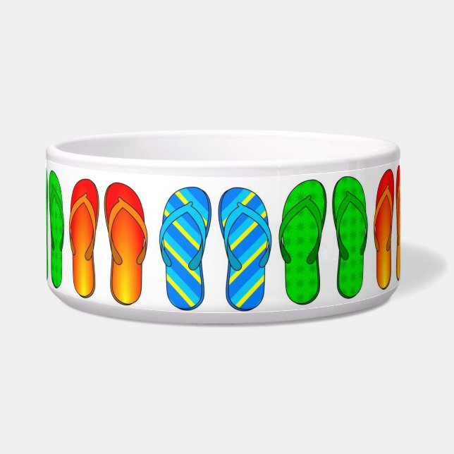 Flip Flop Pet Bowl Voerbakje (Voorkant)