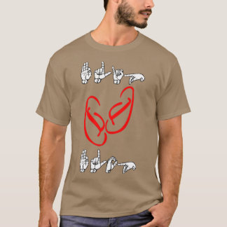 FLIP FLOP plus flip flops ASL Sign Language Design T-shirt