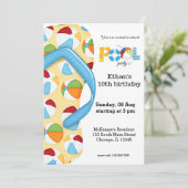 Flip Flop Pool Party Kaart (Staand voorkant)