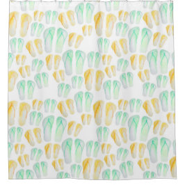 Flip Flop Print Shower Curtain  Douchegordijn