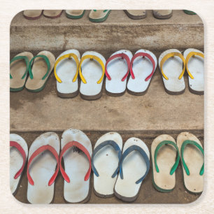 Flip Flop Sandalen Kartonnen Onderzetters