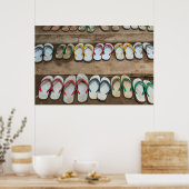 Flip Flop Sandalen Poster (Keuken)