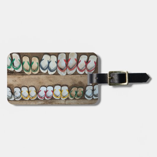 Flip Flop Sandles Bagagelabel (Voorkant horizontaal)