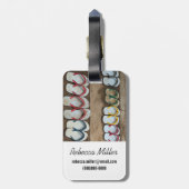 Flip Flop Slippers Bagagelabel (Achterkant verticaal)