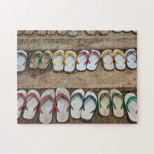 Flip Flop Slippers Legpuzzel (Horizontaal)