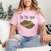 Flip Flop Squad, Grappige zomervakantie Teenslippe T-shirt