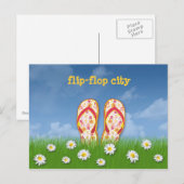 flip-flop stad briefkaart (Voorkant / Achterkant)