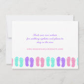 Flip Flop Strand Redding Bewaren Kaart (Achterkant)