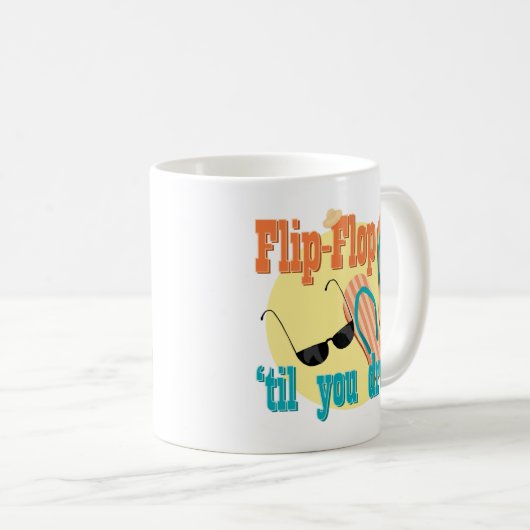 Flip Flop totdat je neervalt Koffiemok (Voorkant rechts)