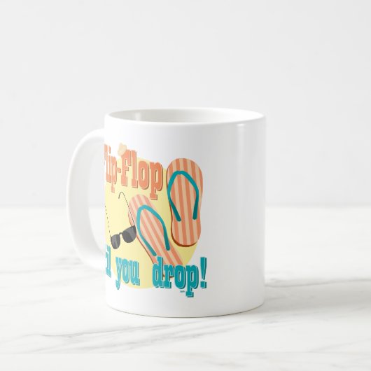 Flip Flop totdat je neervalt Koffiemok (Voorkant links)