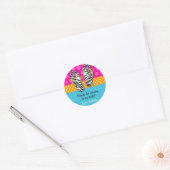 Flip Flop Verjaardagsfeestje Favor Stickers Labels (Envelop)