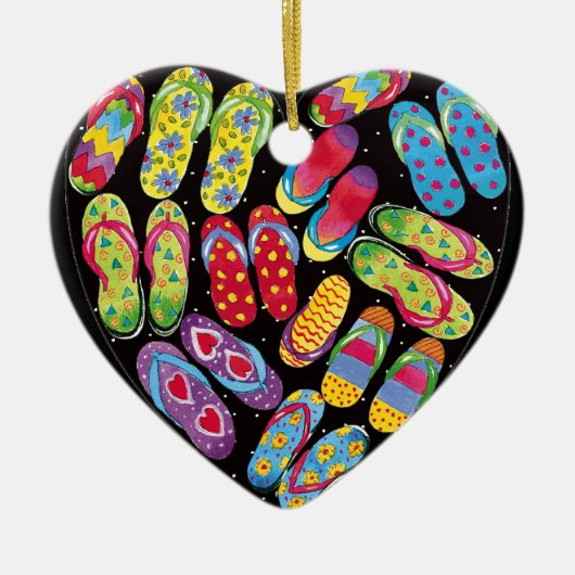 Flip-flop-versiering Keramisch Ornament (Voorkant)