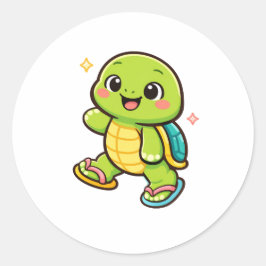 Flip-Flop Wandelroute Ronde Sticker