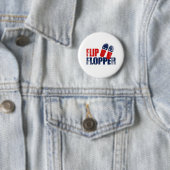Flip Flopper Romney.png Ronde Button 5,7 Cm (In situ)