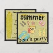Flip Flops 5e Verjaardag Zomer Strandfeest Kaart (Voorkant / Achterkant)