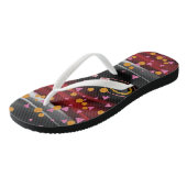 Flip Flops Abstract Rood Zwart (Schuin)