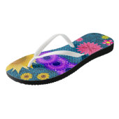 Flip Flops Bloemenprint (Schuin)