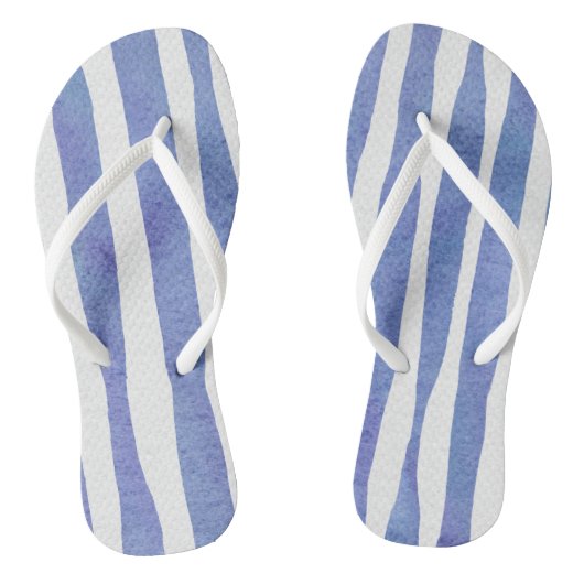 Flip Flops - Blue Stripe Pattern (Voetbed)
