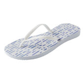 Flip Flops - Blue Stripe Pattern (Schuin)