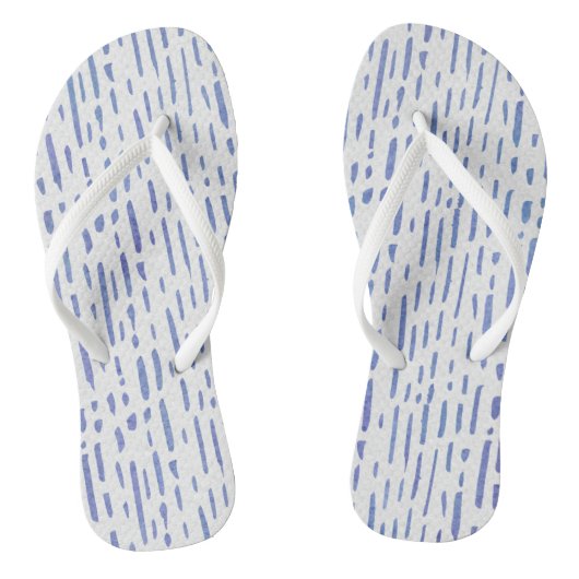 Flip Flops - Blue Stripe Pattern (Voetbed)