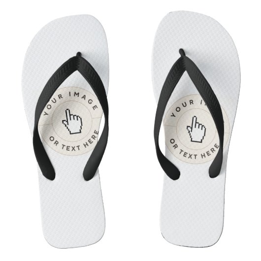 Flip Flops Brede Banden - Maatwerk (afbeelding/tek (Voetbed)