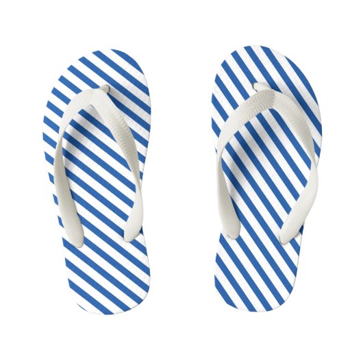 Flip Flops Children - Blue Stripe Pattern (Voetbed)