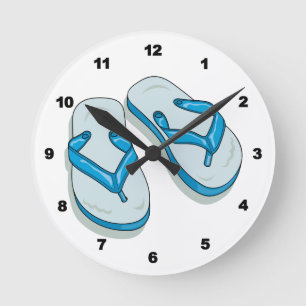Flip Flops Clock Ronde Klok
