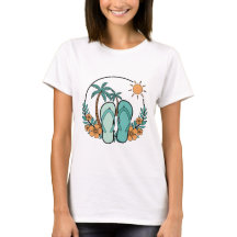 Flip Flops en Palmboom Zomer Strand Sfeer