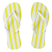Flip Flops Geel & Wit Gestreept (Voetbed)