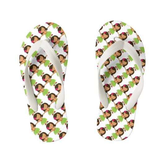 Flip Flops, Kinderen/Hawaiiaans Meisje Kinder Teenslippers (Voetbed)