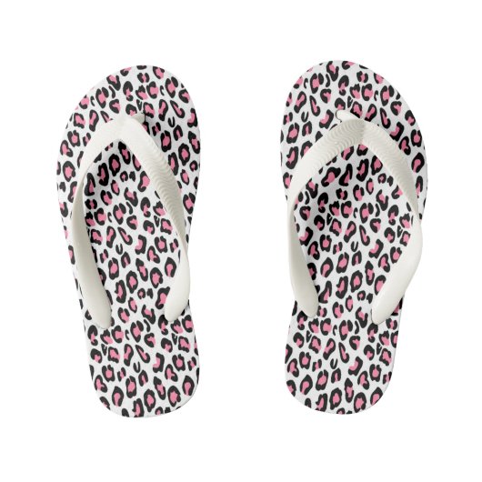 Flip Flops, Kinderen/Luipaardprint Kinder Teenslippers (Voetbed)