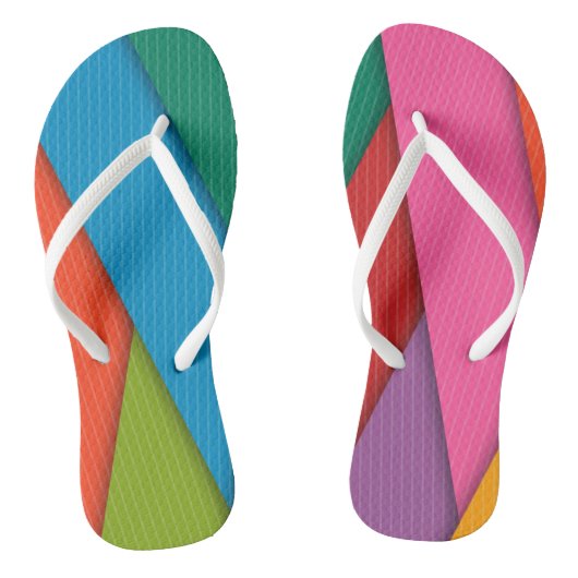 Flip Flops Kleurrijke Driehoeken (Voetbed)