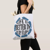 Flip Flops - Leven In Flip Flops Tote Bag (Dichtbij)