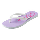 FLIP FLOPS met DIVAtude! (Roze Lettering) (Schuin)