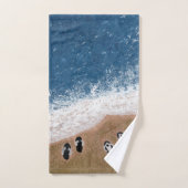 Flip Flops op het Strand Zand Bad Handdoek (Handdoek)