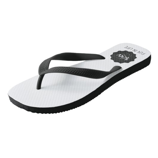 Flip Flops Paar Fun in Life  (Schuin)