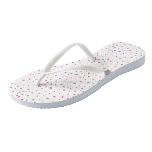 Flip Flops - Pink Dots Pattern (Schuin)