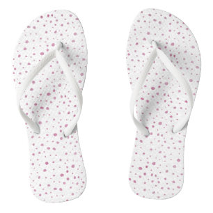 Flip Flops - Pink Dots Pattern