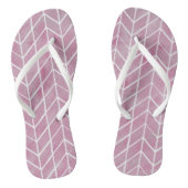 Flip Flops - Pink Stripe Pattern (Voetbed)
