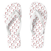 Flip Flops/Rode Harten Teenslippers (Voetbed)